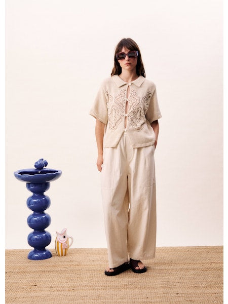 Fraseria Cardigan - Creme