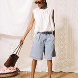 Gaspare Shorts - Blue Jean