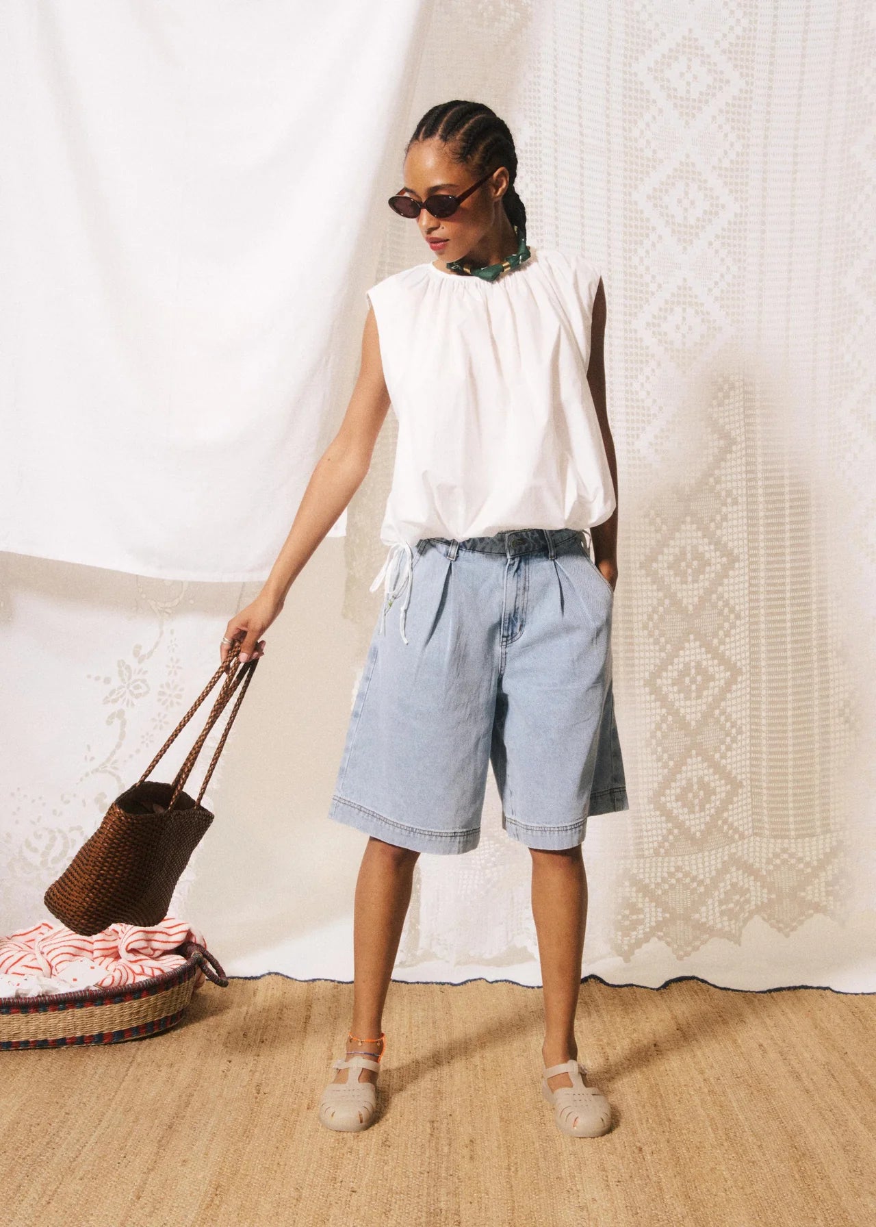 Gaspare Shorts - Blue Jean