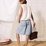 Gaspare Shorts - Blue Jean