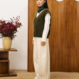 Kukicha Vest - Kaki