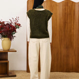 Kukicha Vest - Kaki
