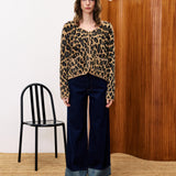 Begonia Cardigan - Leopard
