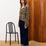 Begonia Cardigan - Leopard