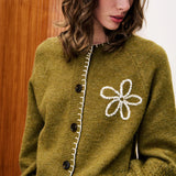 Bergamote Cardigan - Kaki