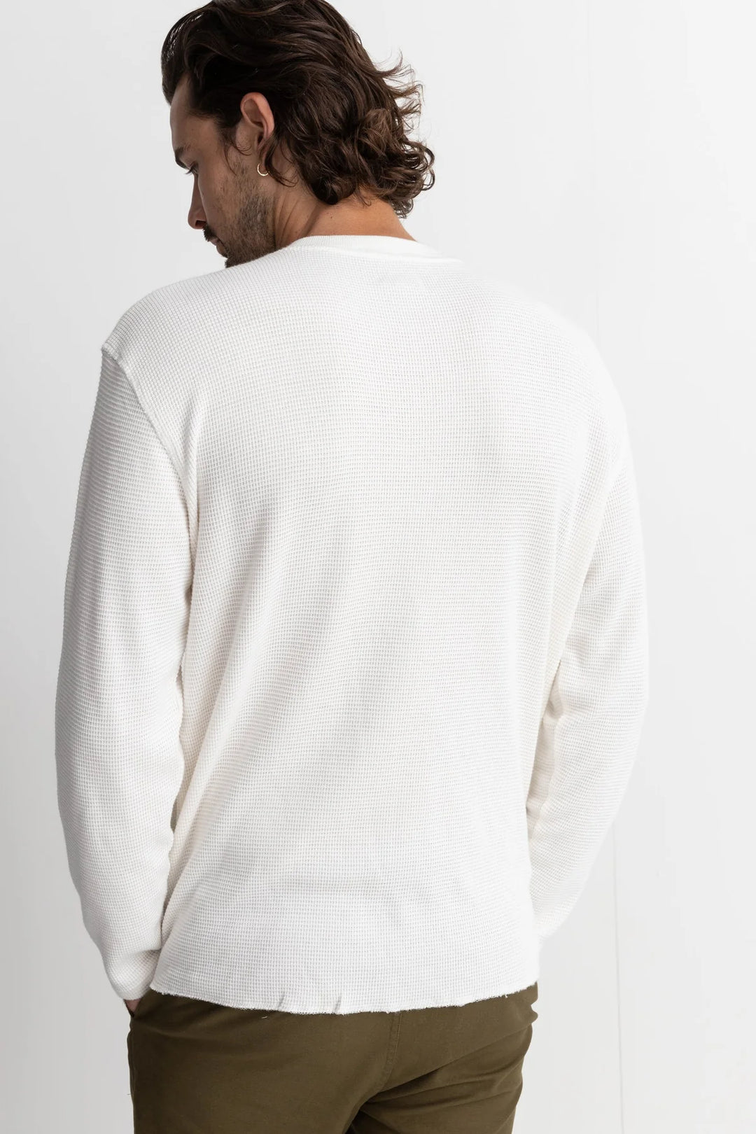 Classic Waffle Knit L/S - Vintage White