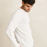 Classic Waffle Knit Shirt - Vintage White