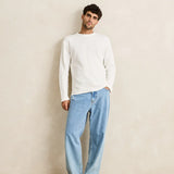 Classic Waffle Knit Shirt - Vintage White