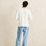 Classic Waffle Knit Shirt - Vintage White