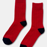 Classic Cashmere Socks - Poppy Red