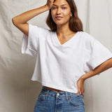 Coco Football Tee - White