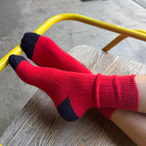 Classic Cashmere Socks - Poppy Red