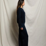 Ziggy Shrunken Crewneck Sweatshirt - Navy