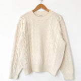 Cotton Fisherman Sweater - Naturel