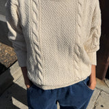 Cotton Fisherman Sweater - Naturel