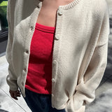 Cotton Leila Cardigan - Naturel