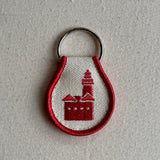 Embroidered Patch Keychain - Big Red
