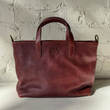 Leather Mini Tote Bag - Brandy