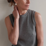Sweater Rib Shell - Charcoal Grey
