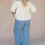 Everyday Pant - Blue Plaid