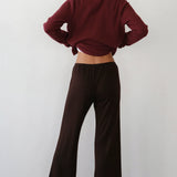 Sweater Rib Cardi - Oxblood