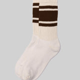 Mono Stripe Socks - Dark Brown