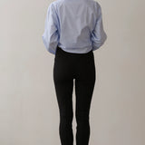 Rib Straight Pant - Jet