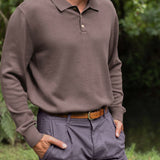 Feather Polo - Coffee