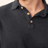 Long Sleeve Knit Polo - Night