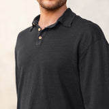 Long Sleeve Knit Polo - Night