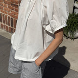 Emily Short Sleeve Top - White