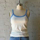 Cherry Tank - Ivory / Blue