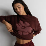 Juliet Floral Jumper - Burgundy