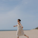 Ryland Dress - Cream / Brown