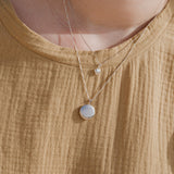 Classic Round Locket Necklace - Silver