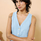 Colza Tank Top - Blue