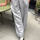 French Terry Balloon Pant - Melange Grey