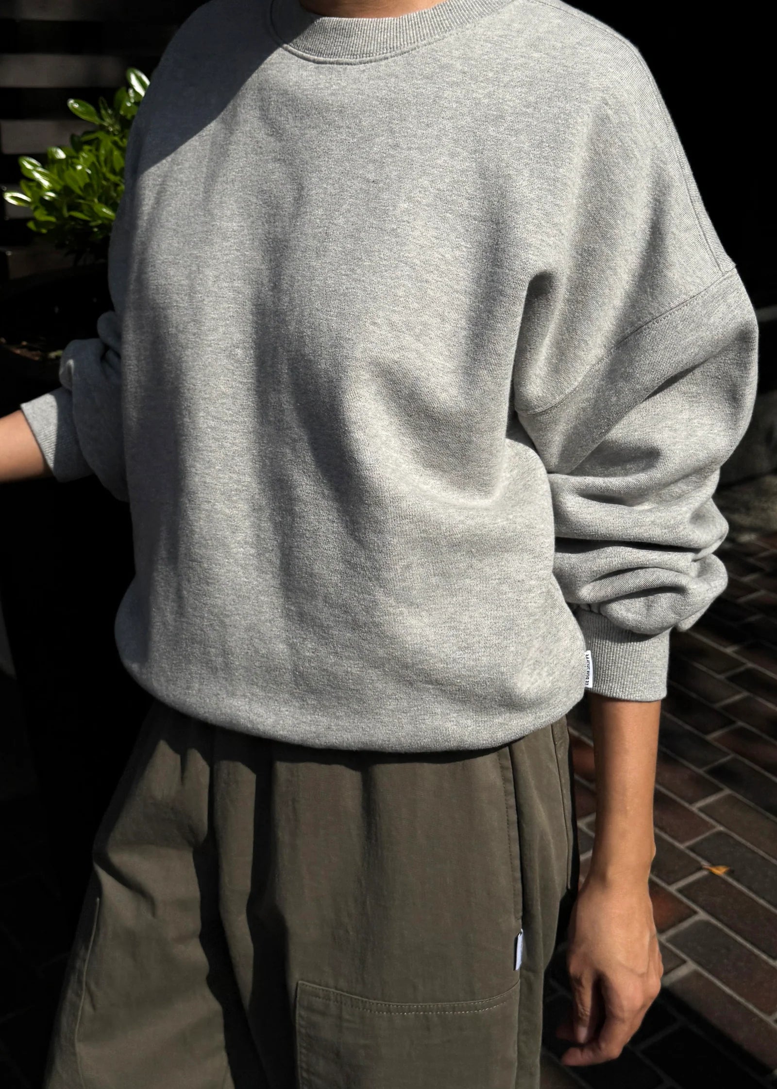 French Terry Core Sweatshirt - Melange Grey