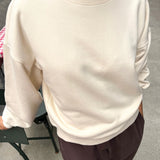 French Terry Core Sweatshirt - Naturel