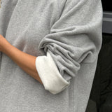 French Terry Raglan Tee - Melange Grey