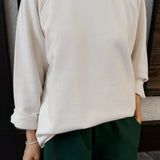 French Terry Raglan Tee - Natural