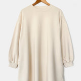 French Terry Swing Dress - Naturel