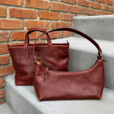 Leather Mini Tote Bag - Brandy