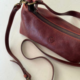 Leather Crescent Bag - Brandy