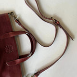 Leather Mini Tote Bag - Brandy
