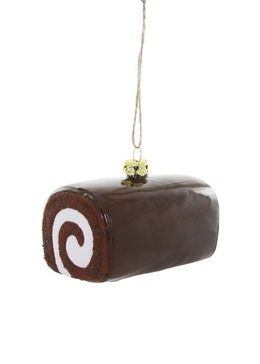 Chocolate Swiss Roll Ornaments