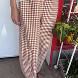 Arc Pants - Cinnamon Gingham