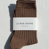 Her Socks - Dark Tan