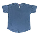 navy tee shirt on white background