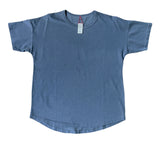 navy tee shirt on white background